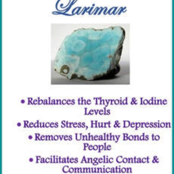 Pear Shaped Natural Larimar Sterling Ring Sz 6 - Picture 5 of 11